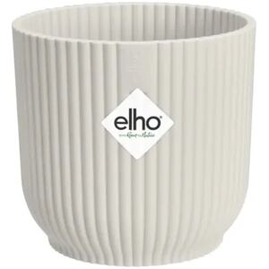 Elho Coprivaso per piante e fiori Vibes Fold Round  in polipropilene bianco H 16.8 cm L 18.3 x P 16.3 cm Ø 18.345 cm