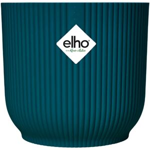 Elho Coprivaso per piante e fiori Vibes Fold Round  in polipropilene blu H 20.2 cm L 22 x P 19.8 cm Ø 22.015 cm