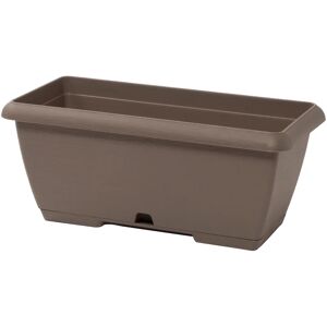 PLASTECNIC Fioriera Terrae  in polipropilene beige H 16.7 cm L 50 x P 20 cm