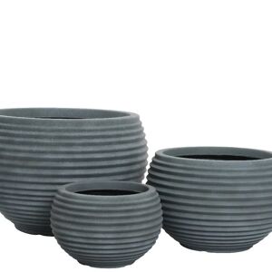 Kaemingk Vaso per piante e fiori Set a 3  in pvc H 35 cm