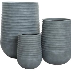 Kaemingk Vaso per piante e fiori Set a 3  in pvc H 69.5 cm