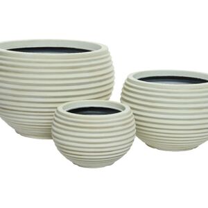 Kaemingk Vaso per piante e fiori Set a 3  in pvc H 35 cm