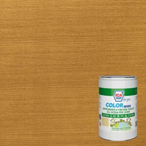 ICA FOR YOU Impregnante per legno da esterno a base acqua  Colorwax teak semi opaco 5 lt, 10 anni di protezione.