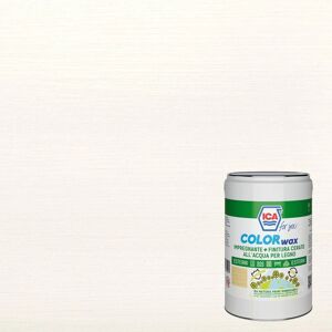 ICA FOR YOU Impregnante per legno da esterno a base acqua  Colorwax bianco semi opaco 5 lt, 10 anni di protezione.