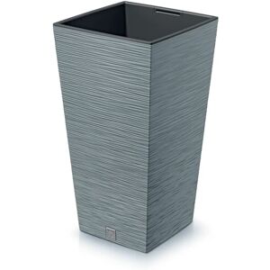 Prosperplast Vaso per piante e fiori Furu  in polipropilene grigio H 55 cm L 29.5 x P 29.5 cm