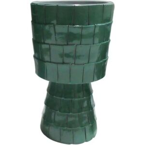 Leroy Merlin Vaso decorativo MOSAICO in resina verde H 24 cm