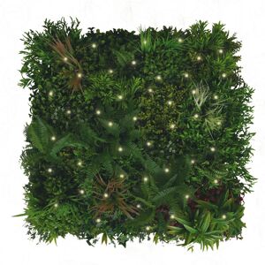 TENAX Siepe artificiale Jungle LED in polietilene, verde H 1 m x L 1 m