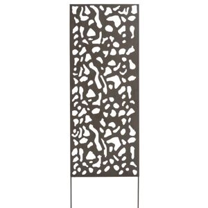 NORTENE Pannello in metallo con motivi decorativi/Compiti - 0,60 x 1,50 m - Marrone invecchiato