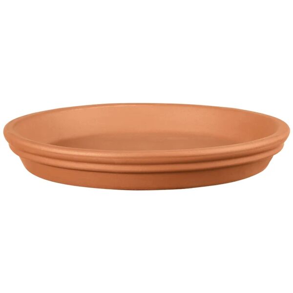 deroma sottovaso per vaso da fiori  in terracotta di colore terracotta Ø 9 x h 1.5 cm