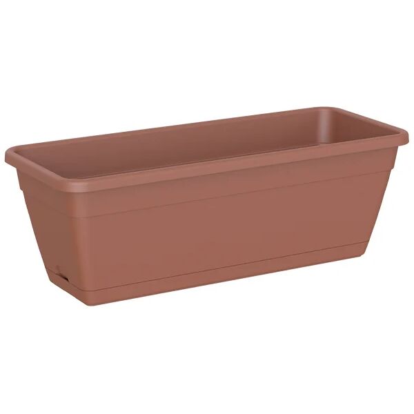 artevasi vaso da fiori con riserva d'acqua venezris50/01, 9 lt terracotta rettangolare l 49 x h 16.6 cm