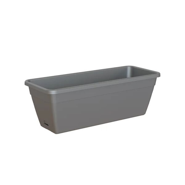 artevasi vaso da fiori con riserva d'acqua venezris60/62, 11 lt grigio antracite rettangolare l 59 x h 16.6 cm