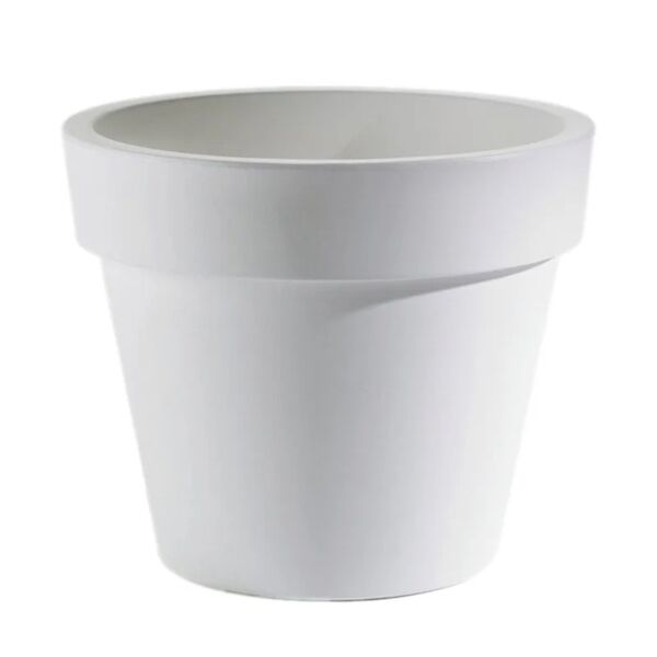 leroy merlin vaso per piante e fiori super in polietilene bianco h 43 cm Ø 50 cm