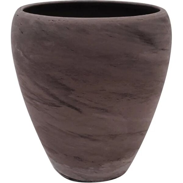 leroy merlin vaso per piante e fiori luna basalt in ceramica terracotta h 14.9 cm Ø 13.7 cm