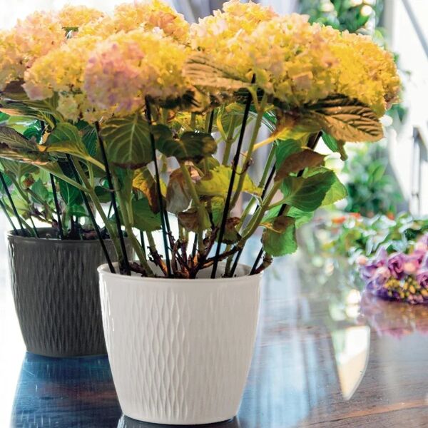 stefanplast vaso per piante e fiori liberty  in polipropilene h 23 cm Ø 25 cm