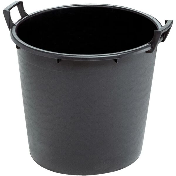 stefanplast vaso per piante e fiori linea professionale  in polietilene nero h 45 cm Ø 55 cm