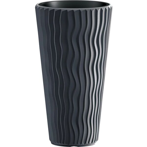 prosperplast vaso per piante e fiori sandy  antracite h 53.1 cm Ø 29.7 cm