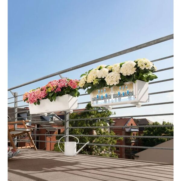 lechuza vaso con supporto  balconera color 80 h 19 cm, l 19 x