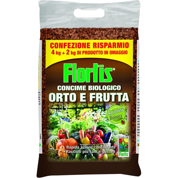 flortis concime granulato  biologico orto-frutta 4+2 kg