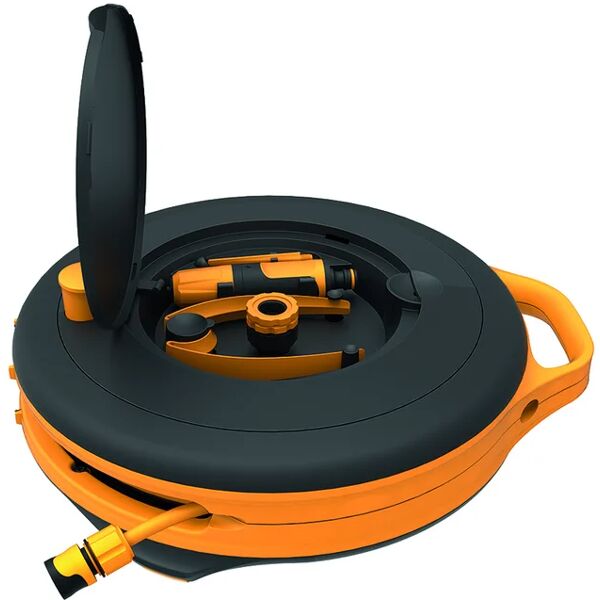 fiskars avvolgitubo equipaggiato portatile  water wheel s tubo da 15 m