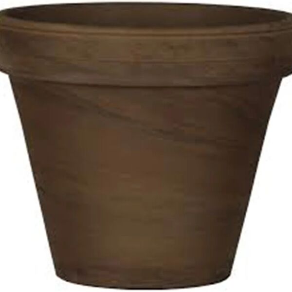 cermax vaso per piante e fiori mini vaso standard basalt cm 13,5 h 11,5  in terracotta marrone h 11.5 cm l 13.5 x p 13.5 cm Ø 13.4 cm