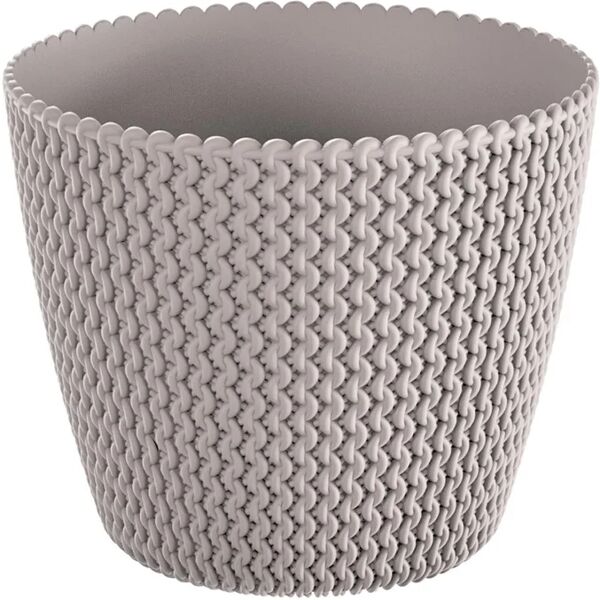 prosperplast vaso per piante e fiori splofy  in polipropilene beige h 33 cm Ø 40 cm