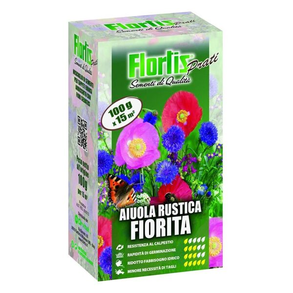 flortis seme per prato  aiuola rustica fiorita 0.1 kg