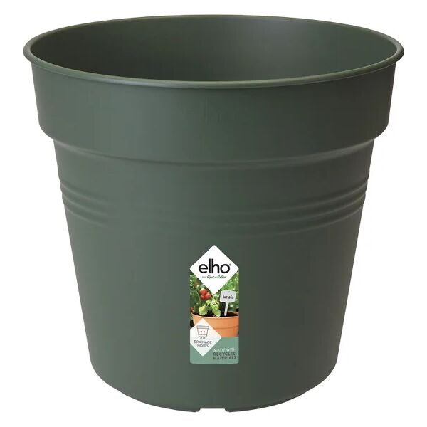 elho vaso per piante e fiori green basics growpot  in polipropilene verde h 32.2 cm l 35 x p 31.8 cm Ø 35 cm