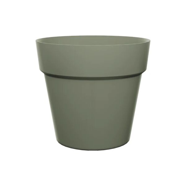 naterial vaso per piante e fiori   in polipropilene verde oliva h 34.4 cm l 39 x p 34.1 cm Ø 39 cm
