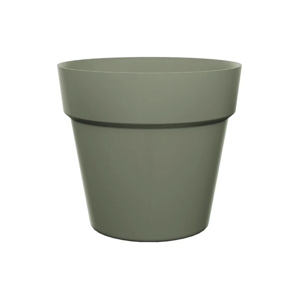 naterial vaso per piante e fiori   in polipropilene verde oliva h 40.4 cm l 47 x p 34.1 cm Ø 47 cm