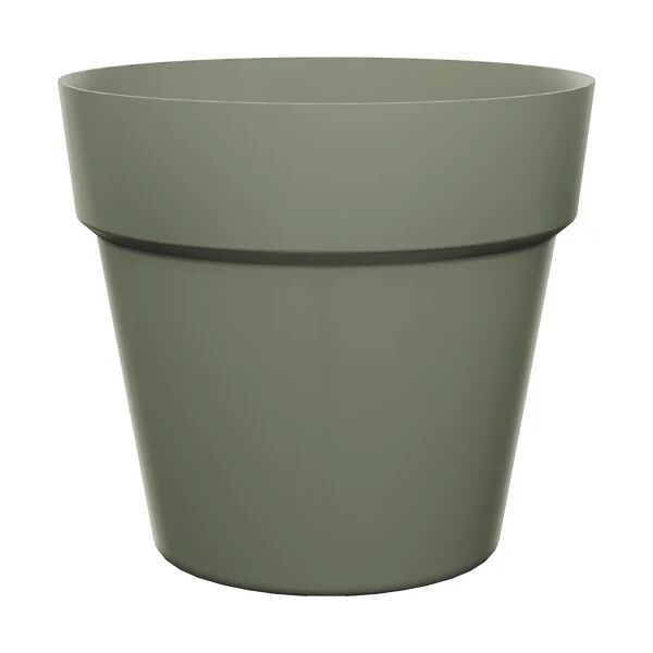 naterial vaso per piante e fiori   in polipropilene verde oliva h 25.8 cm l 29.5 x p 25.5 cm Ø 29.5 cm