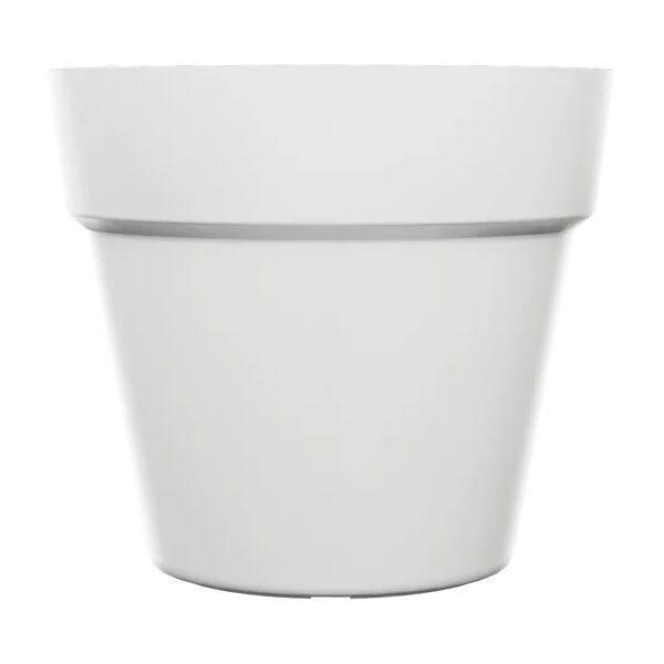 naterial vaso per piante e fiori   in polipropilene bianco h 25.8 cm l 29.5 x p 25.5 cm Ø 29.5 cm