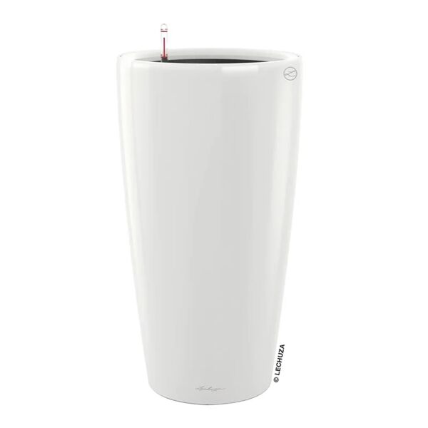 lechuza vaso rondo premium  in polipropilene bianco h 75 x Ø 40 cm