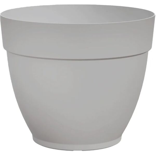 artevasi vaso per piante e fiori capri campana  in polipropilene grigio h 16.8 cm Ø 20 cm