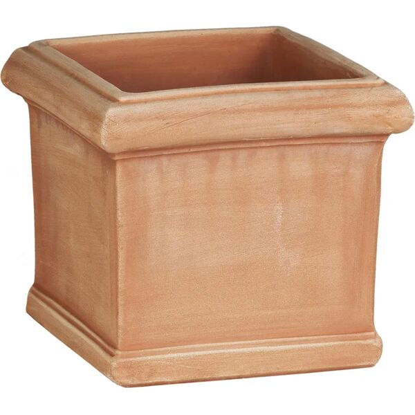 leroy merlin vaso per piante e fiori cubo liscio in terracotta terracotta h 36 cm l 40 x p 40 cm