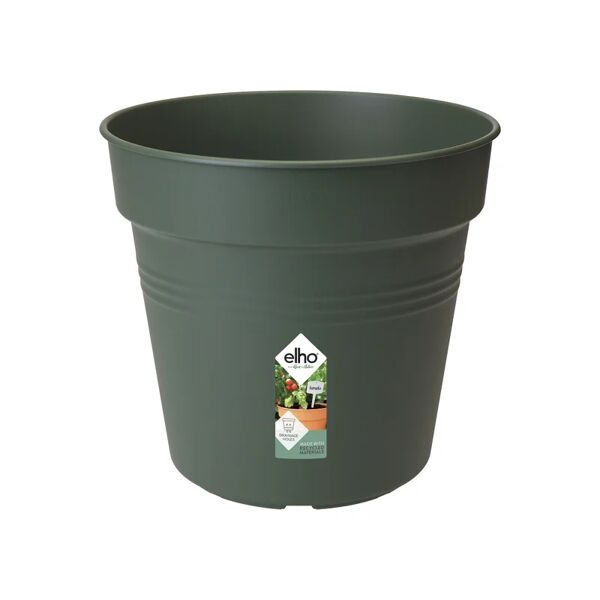 elho vaso per piante e fiori green basics growpot  in polipropilene verde h 10.2 cm l 11 x p 9.9 cm