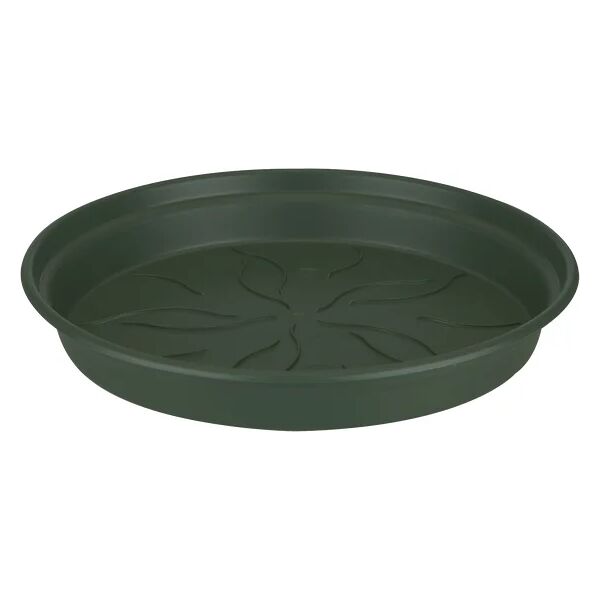 elho sottovaso per vaso da fiori  green basics in polipropilene di colore verde Ø 14 x h 1.8 cm