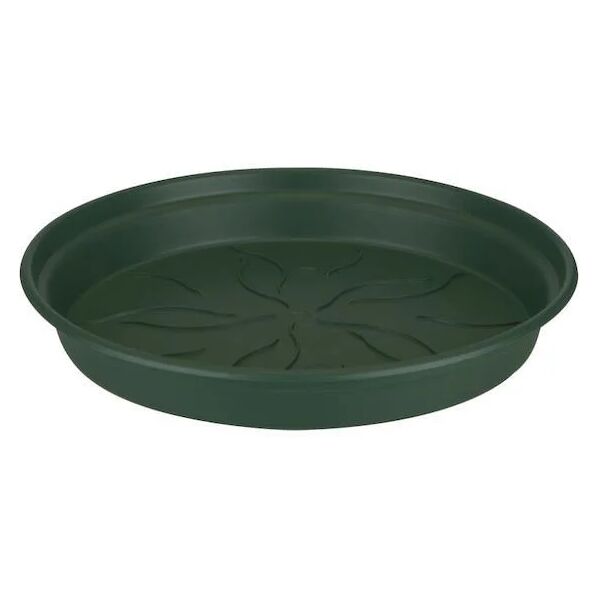 elho sottovaso per vaso da fiori  green basics in polipropilene di colore verde Ø 17 x h 2.3 cm