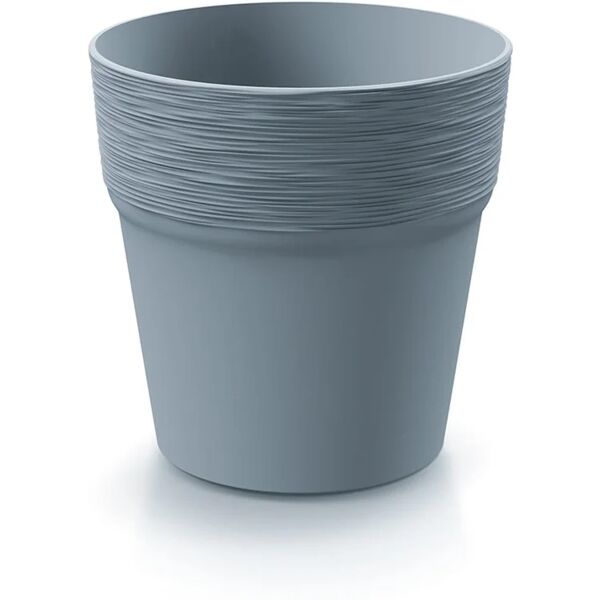 prosperplast vaso per piante e fiori furu  in polipropilene grigio h 14.8 cm Ø 14.5 cm