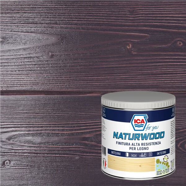 ica for you vernice per legno da interno  naturwood viola glicine semi-lucido 0.5 lt
