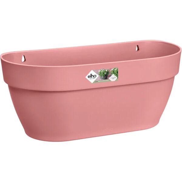 elho fioriera vibia campana wall basket  in polipropilene rosa h 14.8 cm l 35 x p 16.2 cm Ø 16 cm