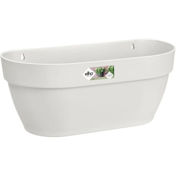 elho fioriera vibia campana wall basket  in polipropilene bianco h 14.8 cm l 35 x p 16.2 cm Ø 16 cm