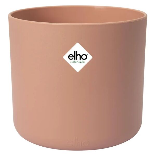 elho coprivaso per piante e fiori b.for soft round  in polipropilene rosa h 12.5 cm Ø 14 cm