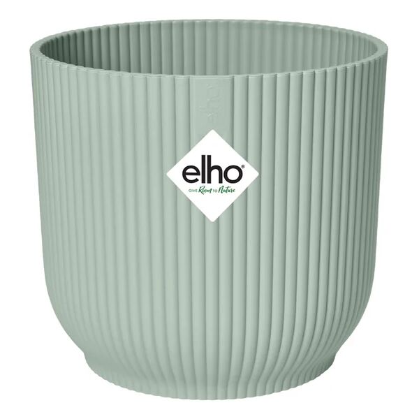 elho vaso per piante e fiori fold  in polipropilene verde h 12.9 cm l 14.1 x p 12.6 cm Ø 14.125 cm