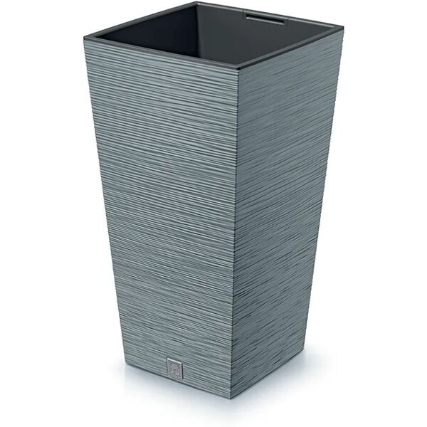 prosperplast vaso per piante e fiori furu  in polipropilene grigio h 75.5 cm l 39.5 x p 39.5 cm