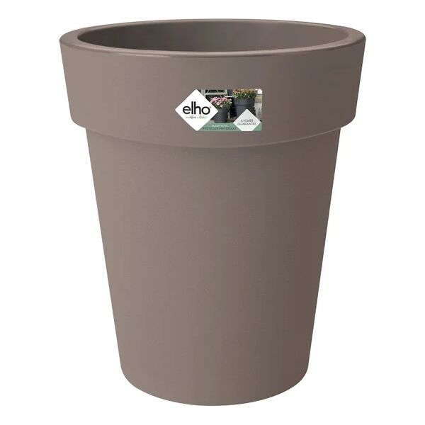 elho vaso per piante e fiori green basics top planter high  in polipropilene marrone h 41 cm