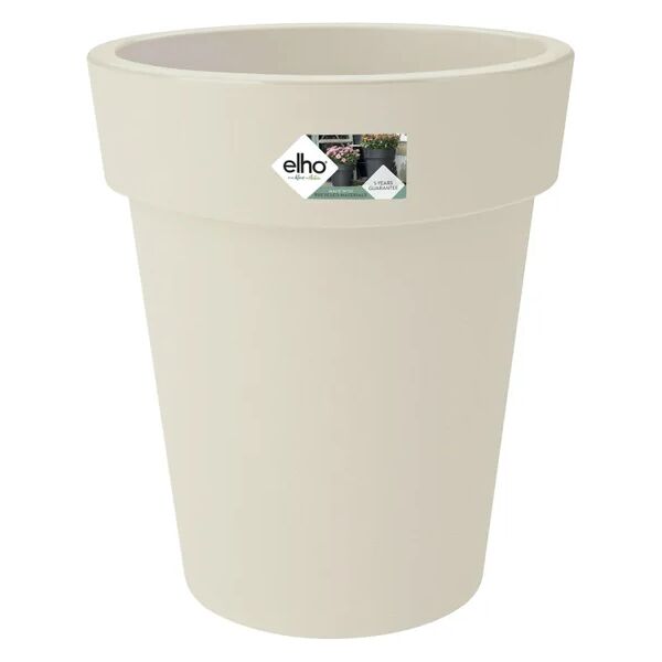 elho vaso per piante e fiori green basics top planter high  in polipropilene bianco h 41 cm