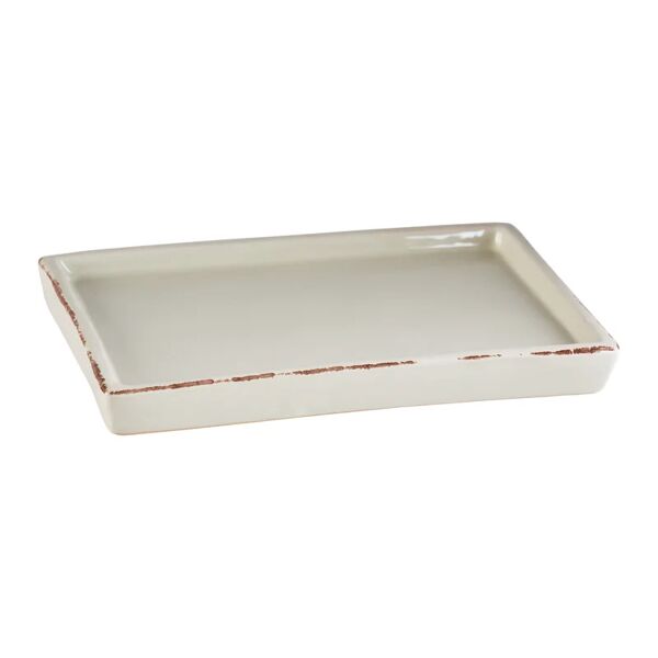 leroy merlin sottovaso per vaso da fiori bonsai in ceramica di colore beige l 18 x h 2.5 x p 24 cm