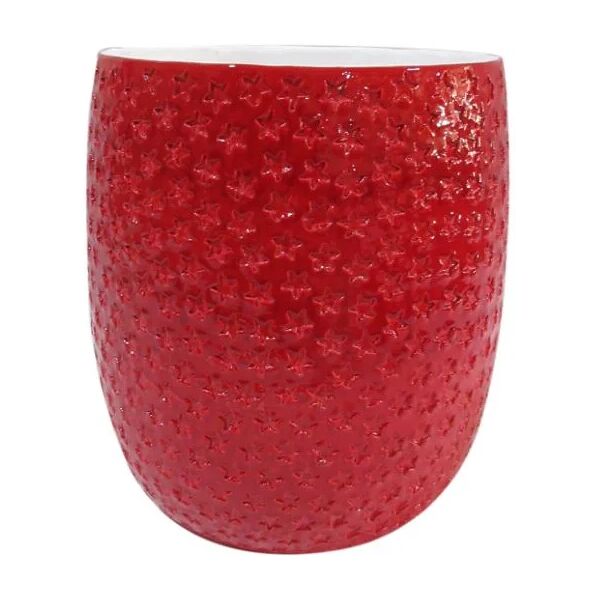 leroy merlin vaso decorativo stelle in ceramica rosso h 40 cm