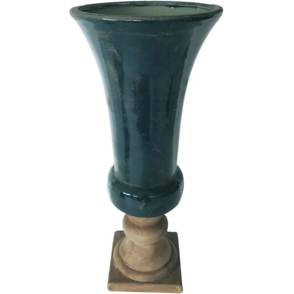 leroy merlin vaso decorativo alta in resina verde h 40 cm