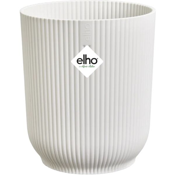 elho vaso per piante e fiori fold  in polipropilene bianco h 15.2 cm l 13.2 x p 13.2 cm Ø 12.5 cm